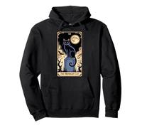 The Midnight Cat Halloween Tarot Card Costume Kitten Lover Pullover Hoodie