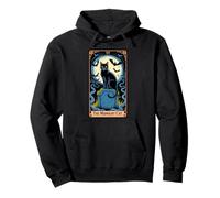 The Midnight Cat Halloween Tarot Card Costume Kitten Lover Pullover Hoodie