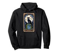 The Midnight Cat Halloween Tarot Card Costume Kitten Lover Pullover Hoodie