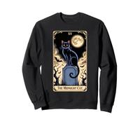 The Midnight Cat Halloween Tarot Card Costume Kitten Lover Sweatshirt