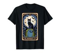 The Midnight Cat Halloween Tarot Card Costume Kitten Lover T-Shirt