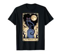 The Midnight Cat Halloween Tarot Card Costume Kitten Lover T-Shirt
