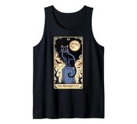 The Midnight Cat Halloween Tarot Card Costume Kitten Lover Tank Top