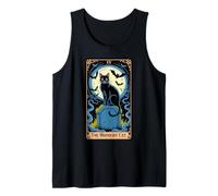 The Midnight Cat Halloween Tarot Card Costume Kitten Lover Tank Top