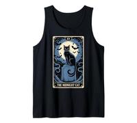 The Midnight Cat Halloween Tarot Card Costume Kitten Lover Tank Top