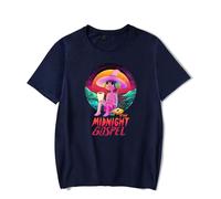 The Midnight Gospel Clancy Gilroy T-Shirt Merch Men Short Sleeve Women Funny Tee Unisex Harajuku Tops (Navy,S)