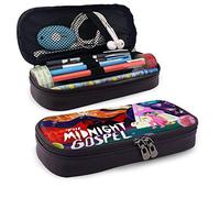 The Midnight Gospel Leather Pencil Case Zippered Pen Case Stationery Bag Zipper Pouch Pencil Holder Portable Multipurpose