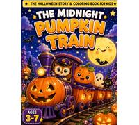 The Midnight Pumpkin Train: Halloween Mysteries Story & Coloring Book for Kids Ages 3-7