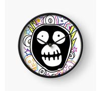 (The Mighty Boosh logo=101) Wall Clock 12 Inch Funny Mantel & Tabletop Art Decor for Home Bedroom Office