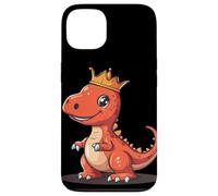 The Mighty Dinosaur King with a Golden Crown Case for iPhone 13