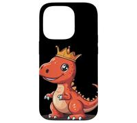 The Mighty Dinosaur King with a Golden Crown Case for iPhone 14 Pro