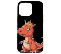 The Mighty Dinosaur King with a Golden Crown Case for iPhone 15 Pro Max