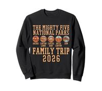 The Mighty Five National Parks Family Trip 2026 Sweatshirt