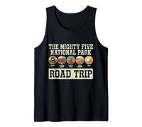 The Mighty Five National Parks Utah Road Trip Souvenir Tank Top