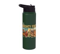 The Mighty Five National Parks Utah Souvenir Vintage Stainless Steel Insulated Water Bottle