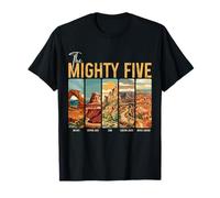 The Mighty Five National Parks Utah Souvenir Vintage T-Shirt