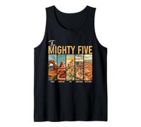 The Mighty Five National Parks Utah Souvenir Vintage Tank Top