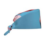 The Mighty Flamingo Pattern Work hat - Super Sweat-Absorbent and Quick-Drying Fabric + Adjustable Design Black