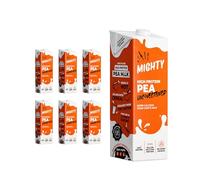 The Mighty Kitchen Unsweetened Pea Milk - High Protein Plant-Based Milk Alternative with 20g Protein, Dairy Free, Vegan, Gluten, Nut & Lactose Free, 50% More Calcium Than Cow's Milk, 6 x 1L