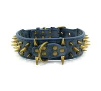 The Mighty Large Spiked Studded Dog Collar Protect Dog's Neck from Bites Durable & Stylish Spike Collar for Mastiff Pitbull