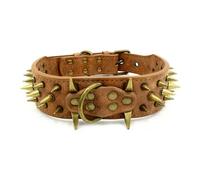 The Mighty Large Spiked Studded Dog Collar Protect Dog's Neck from Bites Durable & Stylish Spike Collar for Mastiff Pitbull