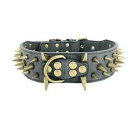 The Mighty Large Spiked Studded Dog Collar Protect Dog's Neck from Bites Durable & Stylish Spike Collar for Mastiff Pitbull