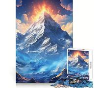 The Mighty Mountains Jigsaw Puzzle for Teenagers 1000 Pieces Cognitive Toy Quiet Hobby Premium Edge (50x75cm)