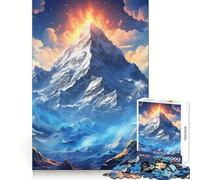 The Mighty Mountains Jigsaw Puzzles 1000 Pieces for Teenagers Strong Logic Toy Home Activity Clear Edge Cherished Gift (38x52cm)