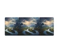 The Mighty River Printed Extra Large Mouse Pad 12x31.5in for Office, Gaming, and Learning - Durable, Comfortable, and Environmentally Friendly