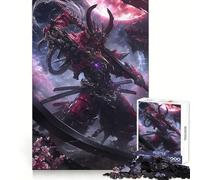The Mighty Samurai 1000 Piece Jigsaw Puzzles for Adults Jigsaw Thought Toy Indoor Fun Accurate Edge Art Collectible (38x26cm)
