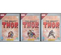 THE MIGHTY THOR 1-3 COMPLETE ANIMATED MARVEL COLLECTION / 1. DVD1 EPISODES 1-3 / 2. DVD2 EPISODES 4-6 / 3. DVD3 EPISODES 7-9 = ULTIMATE 3x DVD UK SET