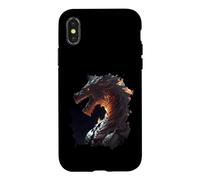 The mightyest dragon knight in fire Case for iPhone X/XS