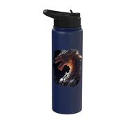 The mightyest Dragon Knight in fire Stainless Steel Insulated Water Bottle