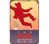 The Milagro Beanfield War Movie Poster Retro Funny Metal Tin Sign, Outdoor Home Wall Decoration 8x12inch