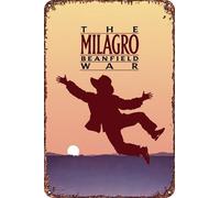 The Milagro Beanfield War Movie Poster Retro Funny Metal Tin Sign, Outdoor Home Wall Decoration 8x12inch