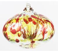 The Milford Collection - Tree of Life Orb Peridot 12cm - Hand Blown Glass