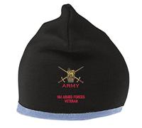 The Military Store Army - Armed Forces Veteran Beanie Hat Black/Sky