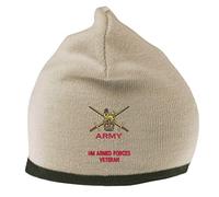 The Military Store Army - Armed Forces Veteran Beanie Hat Stone/Olive