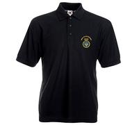 The Military Store HMS Gloucester Embroidered Polo - Black - Small