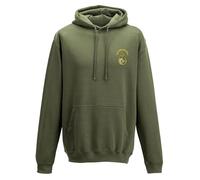 The Military Store HMS Queen Elizabeth Embroidered Hoodie, Military Green, 3X Large