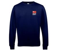 The Military Store Merchant Navy Embroidered Sweatshirt, Navy, 2X Large