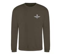 The Military Store Parachute Regiment Embroidered Sweatshirt, Military Green, Large
