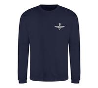 The Military Store Parachute Regiment Embroidered Sweatshirt, Navy, X Large
