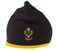 The Military Store Queens Own Highlanders Beanie Hat Black/Gold