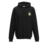 The Military Store RAF Regiment Embroidered Hoodie, Black, X Large