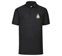 The Military Store RAF Regiment Embroidered Polo Shirt, Black, Large