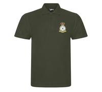 The Military Store RAF Regiment Embroidered Polo Shirt, Military Green, 2X Large