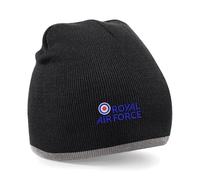 The Military Store Royal Air Force - RAF Beanie Hat (Black/Grey)