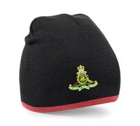 The Military Store Royal Artillery Beanie Hat Black/Red