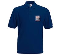 The Military Store Royal Navy Embroidered Polo Shirt, Navy, 2X Large